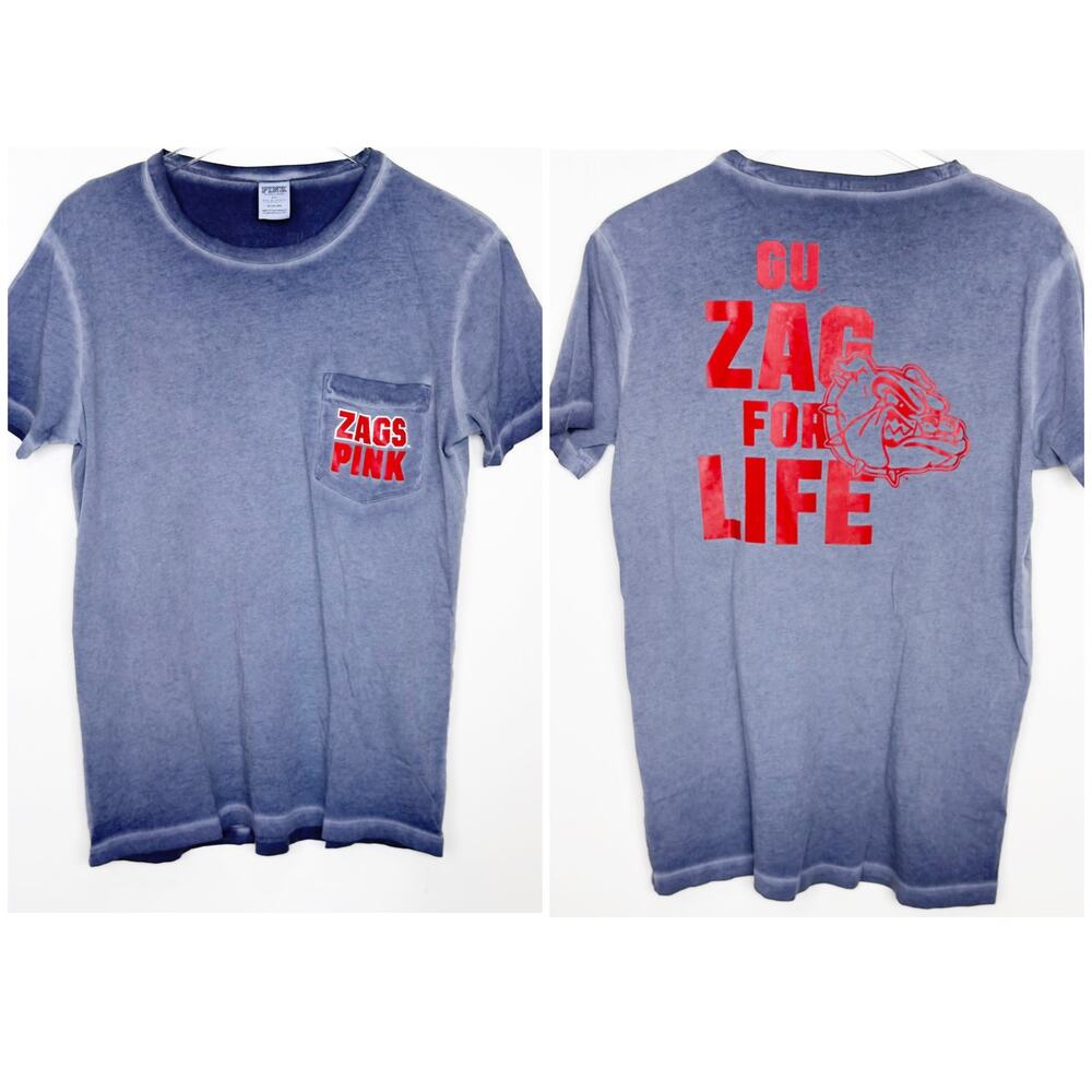 Victorias Secret PINK Gonzaga GU Zags Collegiate Collection Shirt XS
